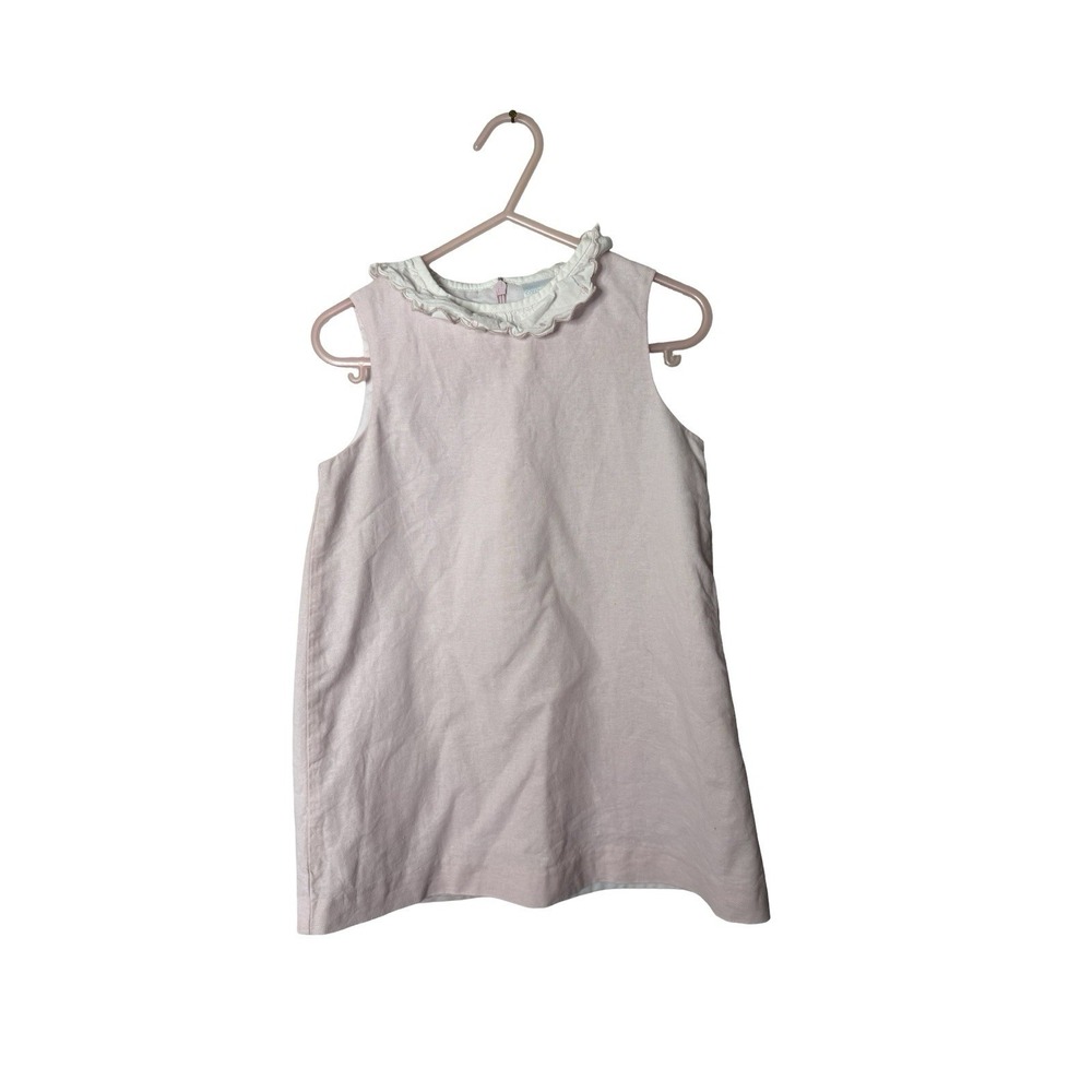 Edgehill Collection sz 3t girls linen blend shift dress pink